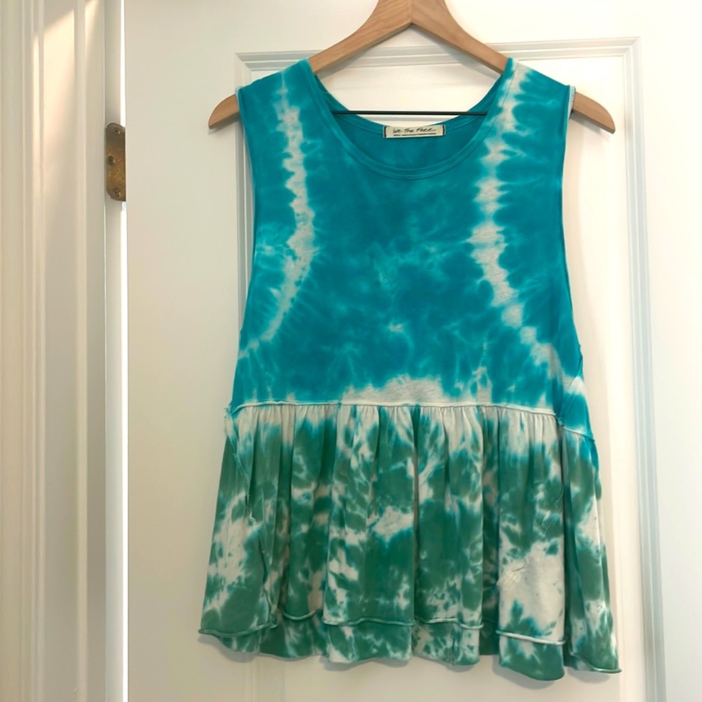 Tie dye Free People flowy tank top